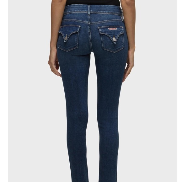 Hudson Denim - Hudson Collin Flap Skinny Jeans Dark Wash Low Rise 25 Y2K Grunge Chic Streetwear